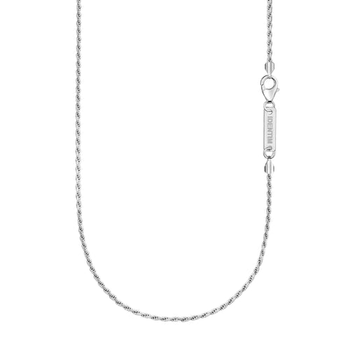 CORD NECKLACE 925 SILVER RHODIUM PLATED 2,00MM - IDENTIM®