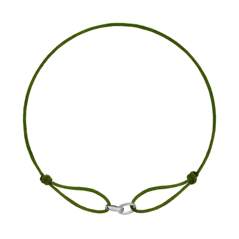 GLORY BRACELET OLIVE STOCKAR BAND 585 WHITE GOLD