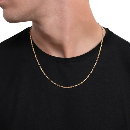MONTE CARLO GOLD CHAIN 2.50MM 585 GOLD WHITE GOLD - IDENTIM®