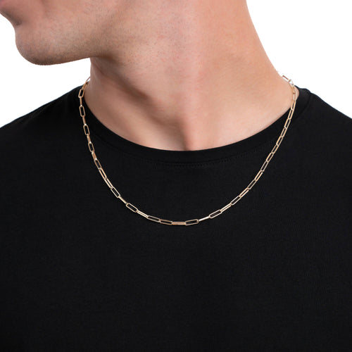 PAPERCLIP CHAIN GOLD CHAIN 3,00MM 585 GOLD - IDENTIM®