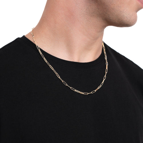 PAPERCLIP CHAIN GOLD CHAIN 3,00MM 585 GOLD - IDENTIM®