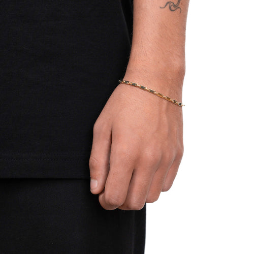 PLATE GOLD BRACELET 3,00MM 585 GOLD - IDENTIM®