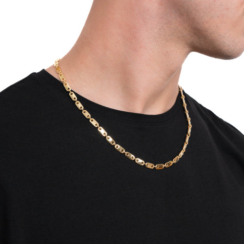 PLATE CHAIN GOLD CHAIN 5,50MM 585 GOLD - IDENTIM®