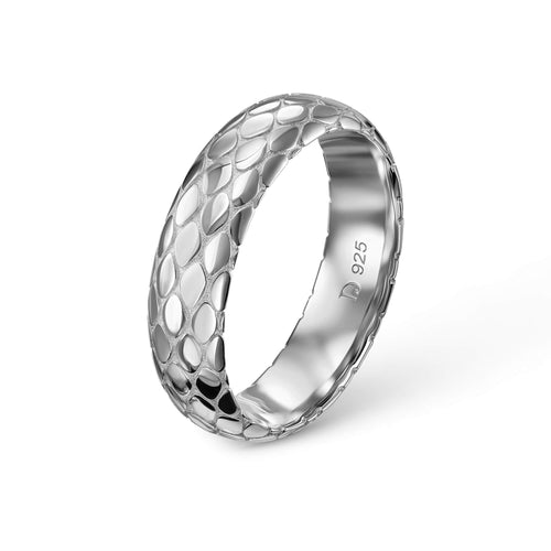 SNAKE RING 925 SILVER RHODIUM-PLATED - IDENTIM®
