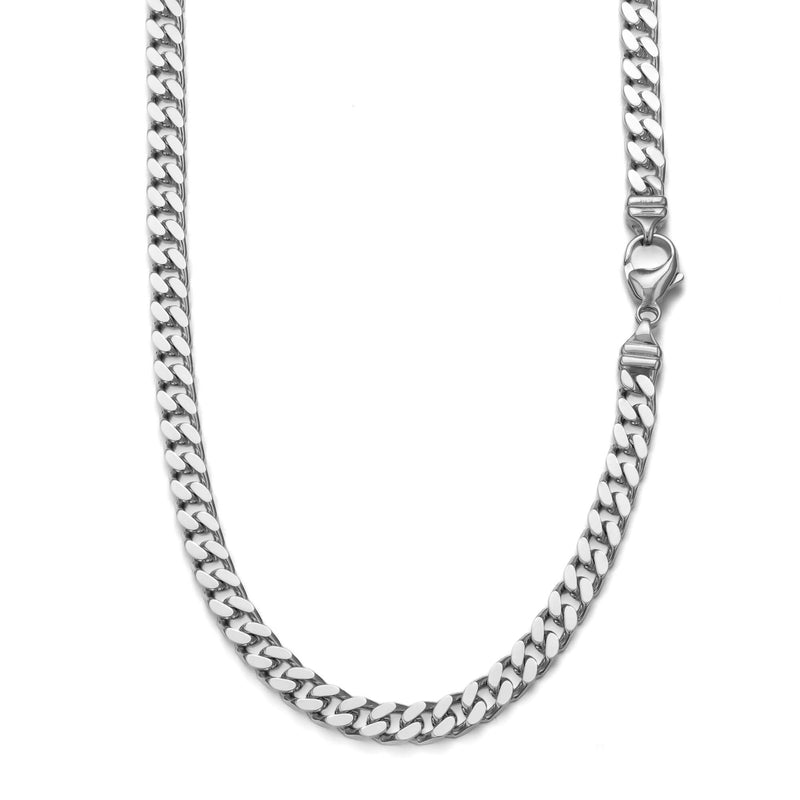 PANZER CHAIN GOLD CHAIN 6.00MM 750 WHITE GOLD