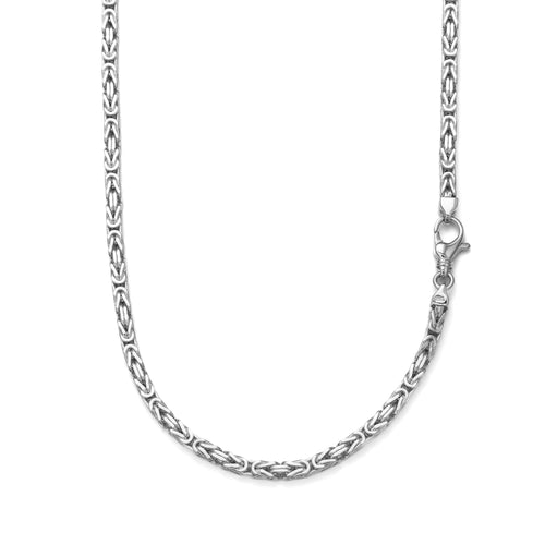KING'S CHAIN GOLD CHAIN 4.00MM 585 WHITE GOLD - IDENTIM®