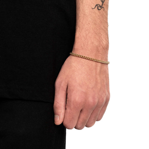 FRANCO BRACELET GOLD BRACELET 3,50MM 585 GOLD - IDENTIM®