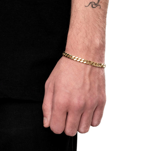 PANZER BRACELET GOLD BRACELET 6,00MM 750 GOLD - IDENTIM®