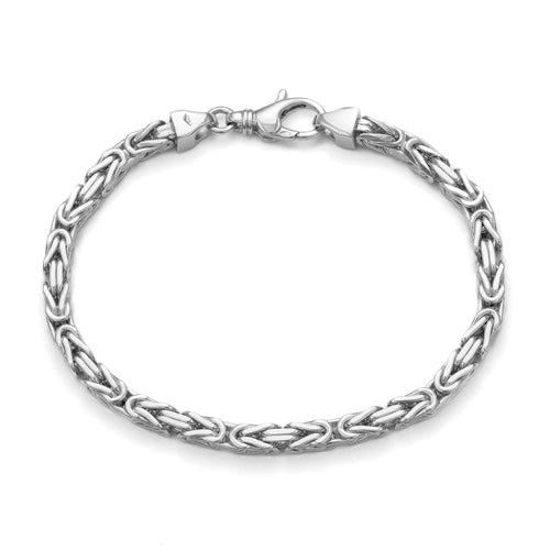 KÖNIGS ARMBAND GOLD ARMBAND 4,00MM 585 WHITE GOLD - IDENTIM®