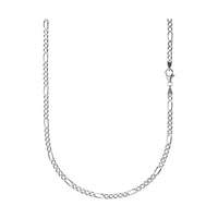 FIGARO NECKLACE 925 SILVER RHODIUM-PLATED 3,40MM - IDENTIM®
