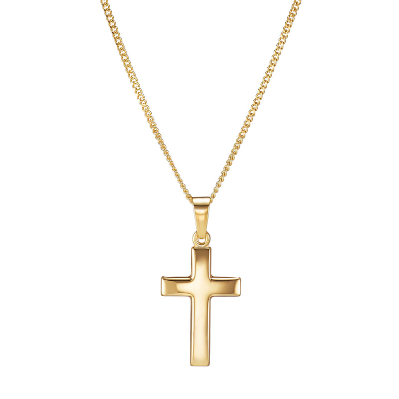 CROSS POLISHED NECKLACE 333 GOLD