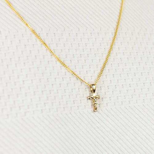 CROSS CRUCIFIX NECKLACE 585 GOLD - IDENTIM®
