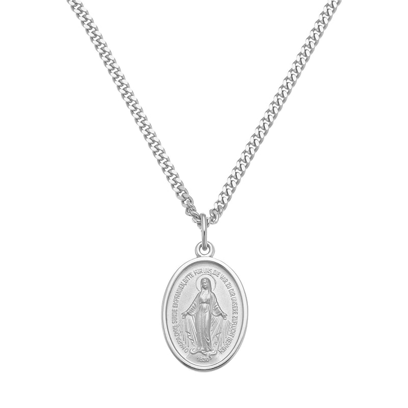 MADONNA NECKLACE 925 SILVER RHODIUM-PLATED