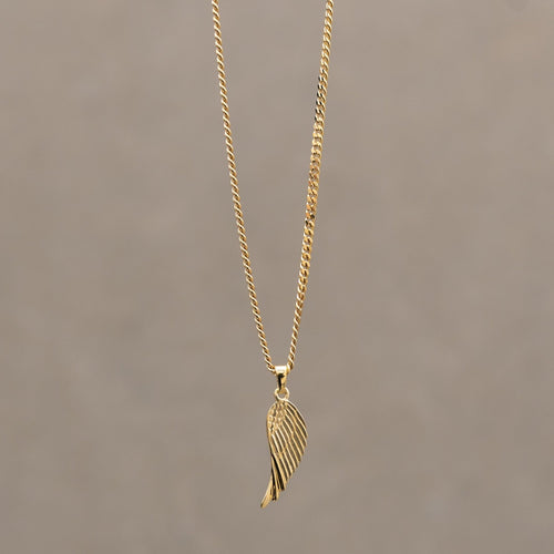 WING NECKLACE 925 SILVER 18 CARAT GOLD PLATED - IDENTIM®