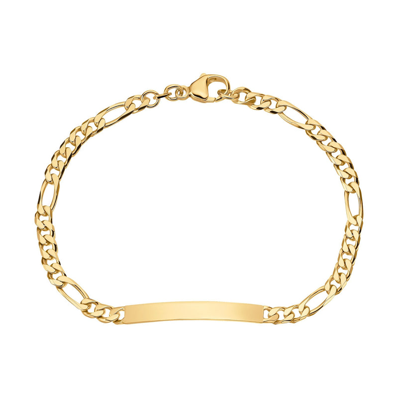 Engraving bracelet Engraving plate Figaro ID bracelet