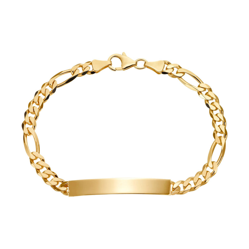 Engraving bracelet Engraving plate Figaro ID bracelet