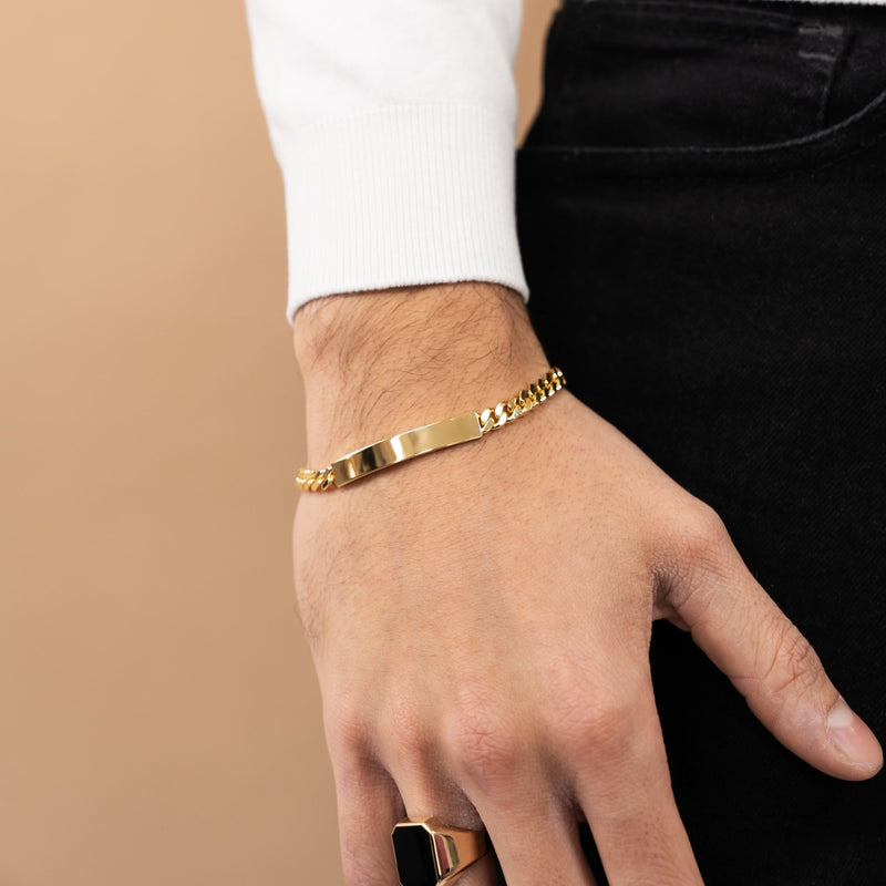 Engraving bracelet Engraving plate Armored ID bracelet