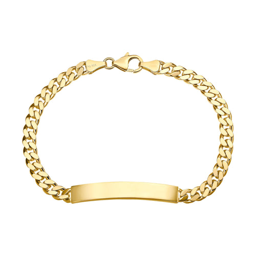 ID BRACELET ARMOR 925 SILVER 18 CARAT GOLD PLATED - IDENTIM®