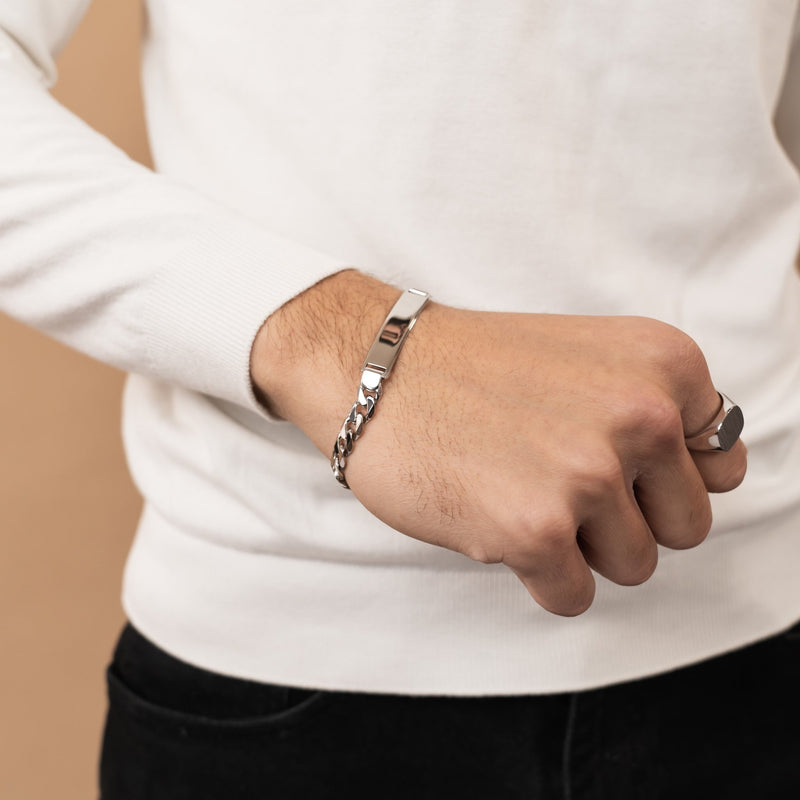 Engraving bracelet Engraving plate Armored ID bracelet