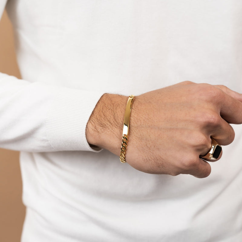 Engraving bracelet Engraving plate Armored ID bracelet
