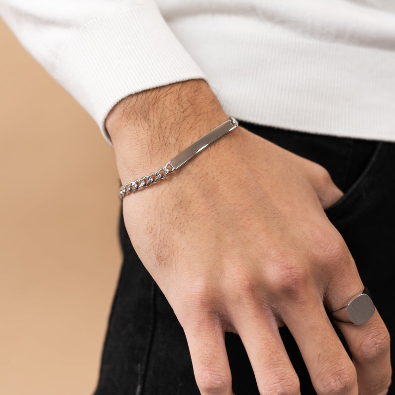 Engraving bracelet Engraving plate Armored ID bracelet