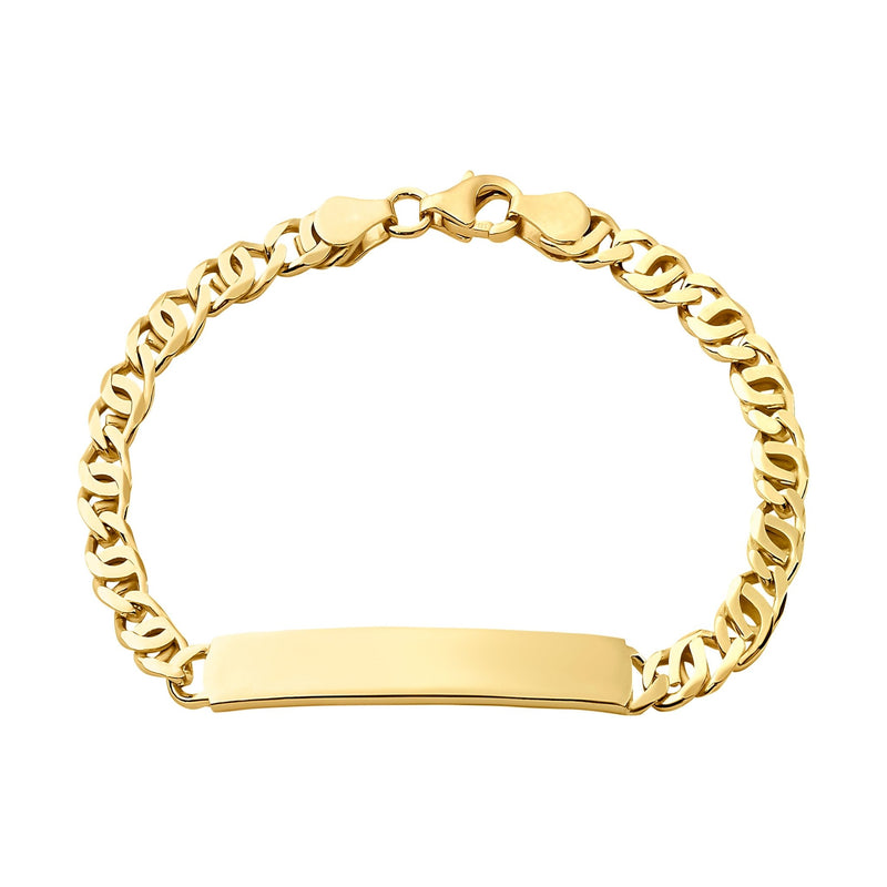 Engraving bracelet Engraving plate Tiger's eye ID bracelet