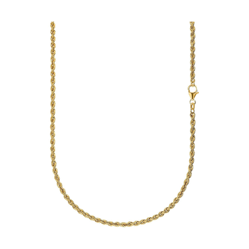 CORD CHAIN 925 SILVER 18 CARAT GOLD PLATED 3,20MM