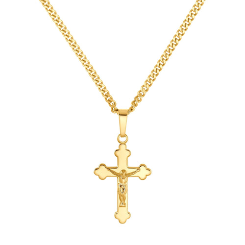 CROSS BODY NECKLACE 925 SILVER 18 CARAT GOLD PLATED - IDENTIM®