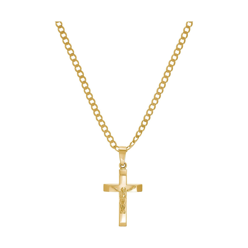 CROSS CRUCIFIX NECKLACE 333 GOLD