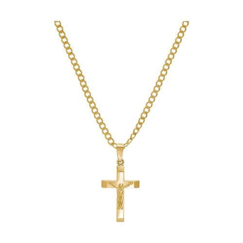 CROSS CRUCIFIX NECKLACE 585 GOLD - IDENTIM®