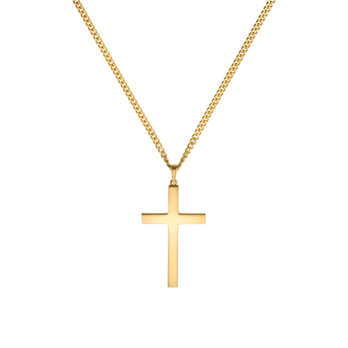 CROSS SOLID NECKLACE 333 GOLD - IDENTIM®