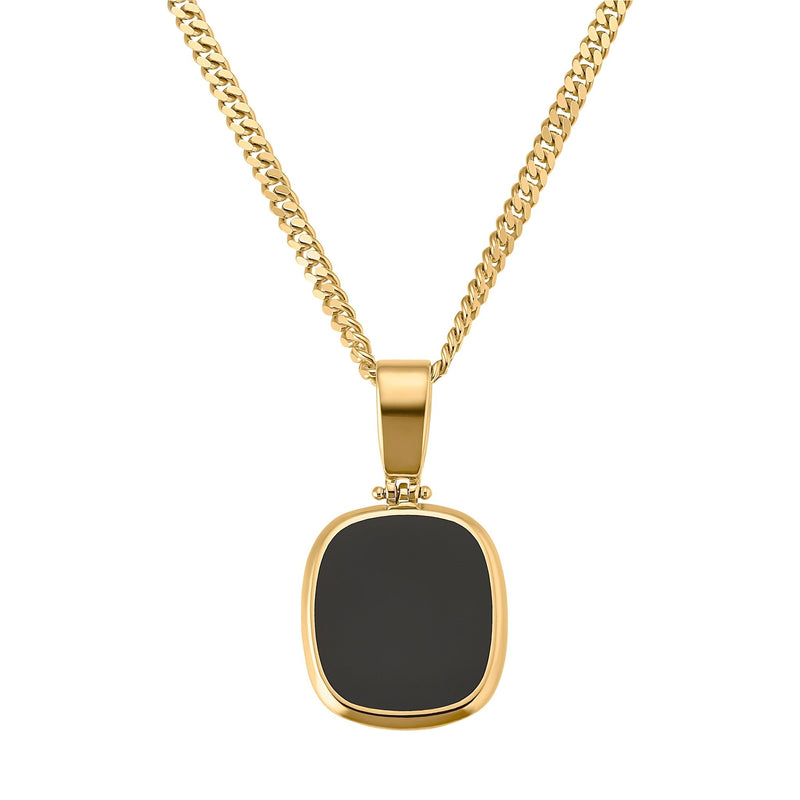 ONYX NECKLACE 585 GOLD