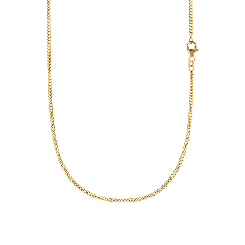 Curb chain gold chain 585 gold 2,70mm