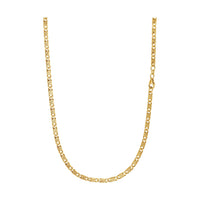 S CURB CHAIN 925 SILVER 18 CARAT GOLD PLATED 3,80MM - IDENTIM®
