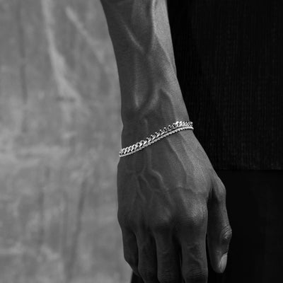 men's bracelets white gold
