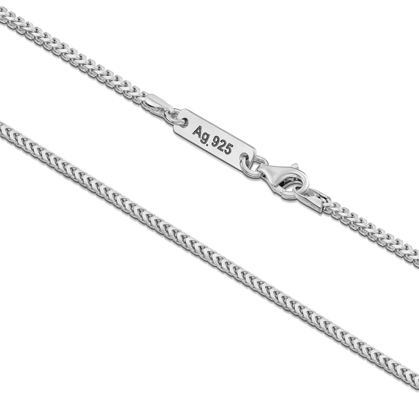 FRANCOKETTE BRACELET 925 SILVER RHODIUM PLATED 1,60MM