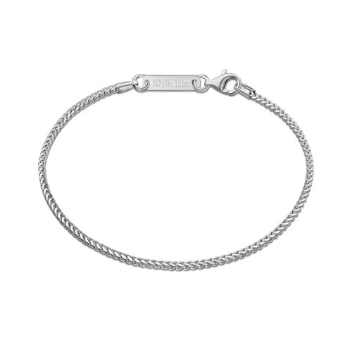 FRANCOKETTE BRACELET 925 SILVER RHODIUM PLATED 1,60MM