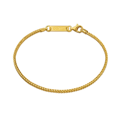 FRANCOKETTE BRACELET 925 SILVER 18 CARAT GOLD PLATED 1,60MM