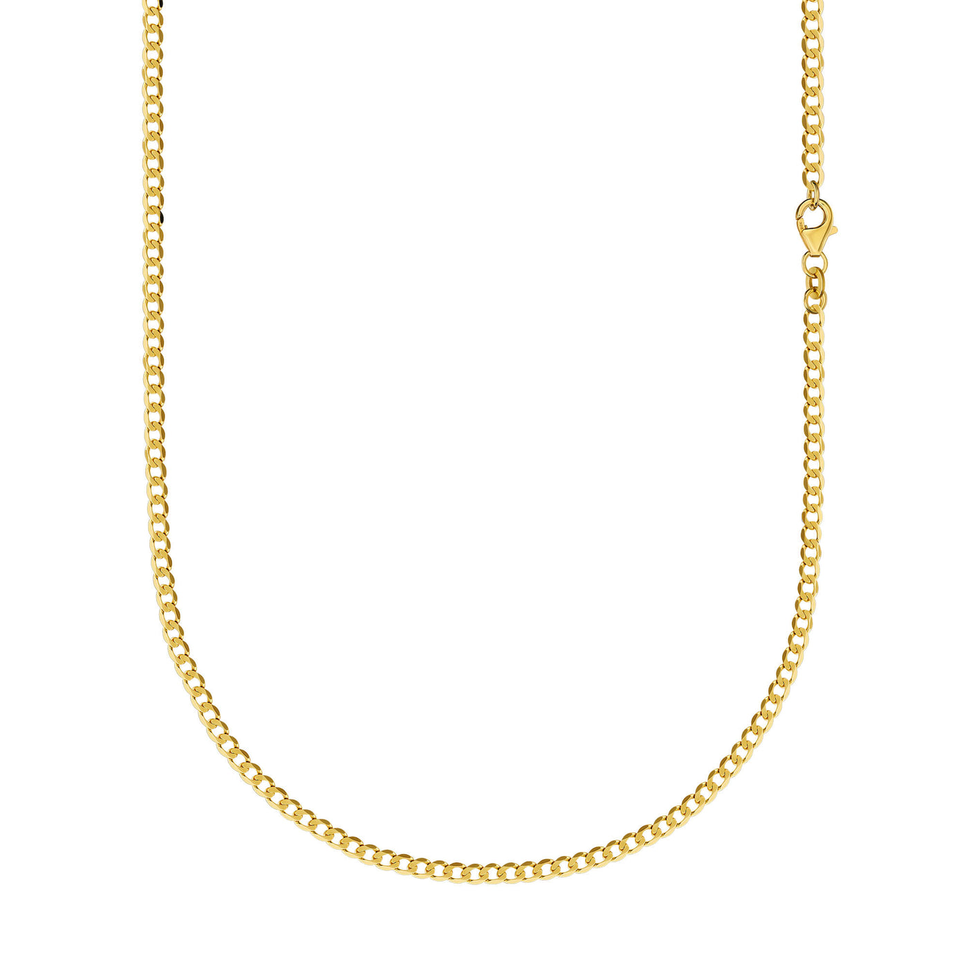 CURB CHAIN NECKLACE 2,60MM 333 GOLD