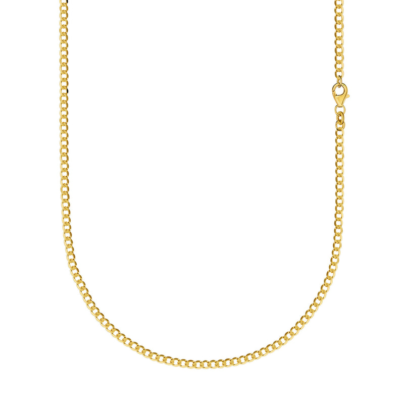 CURB CHAIN NECKLACE 2,60MM 333 GOLD