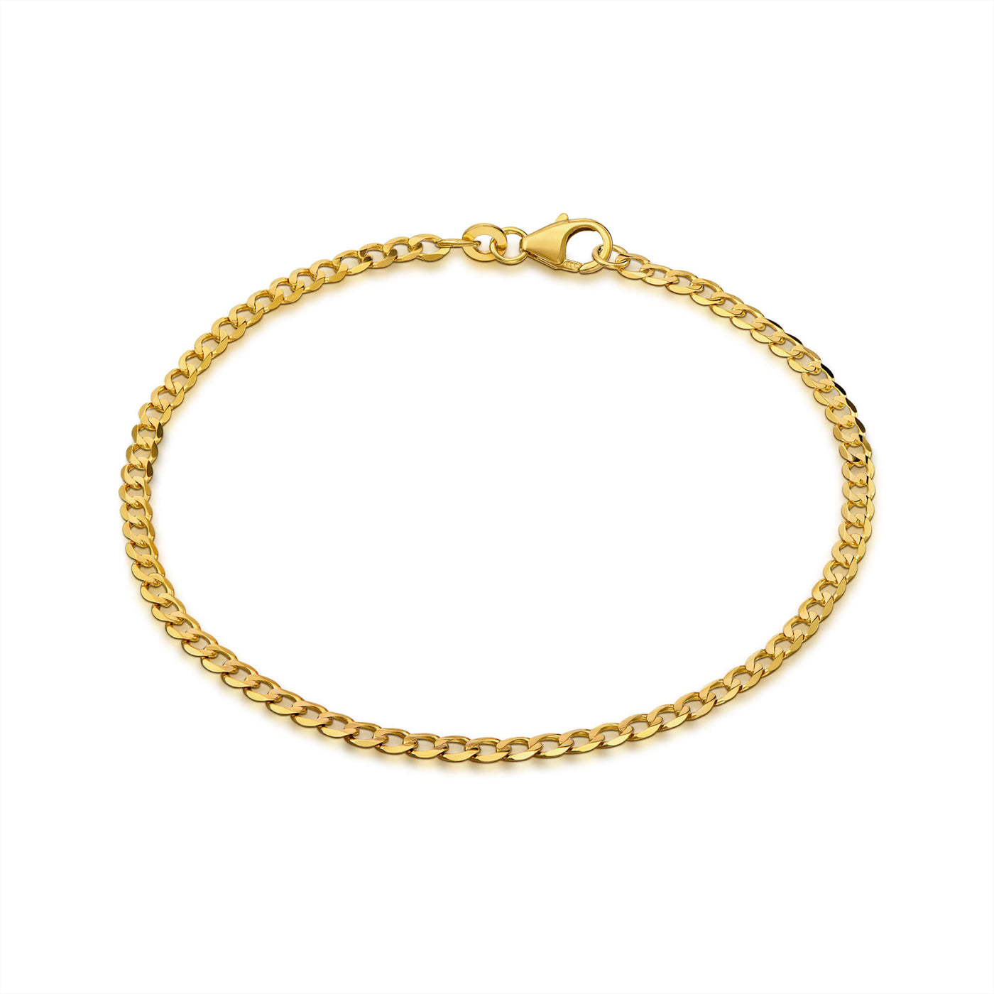 CURB CHAIN BRACELET GOLD BRACELET 2,60MM 333 GOLD