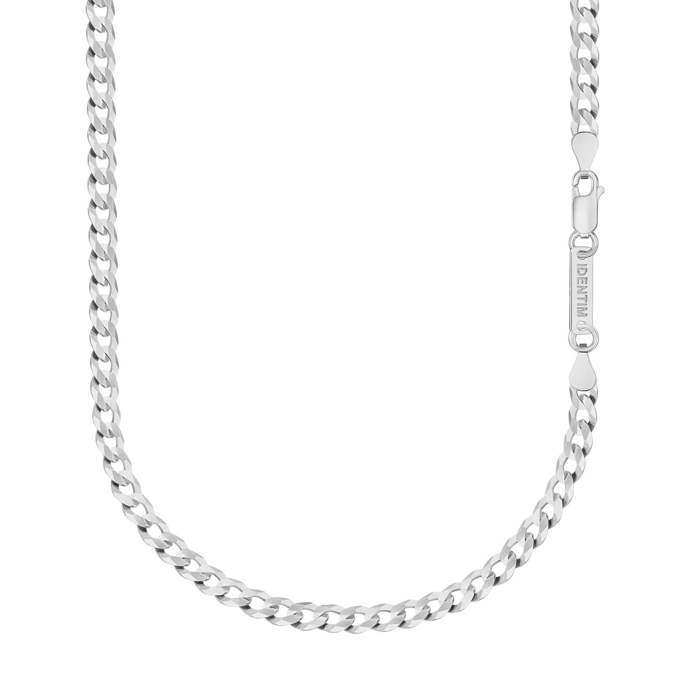 CURB CHAIN 925 SILVER RHODIUM-PLATED 5,00MM