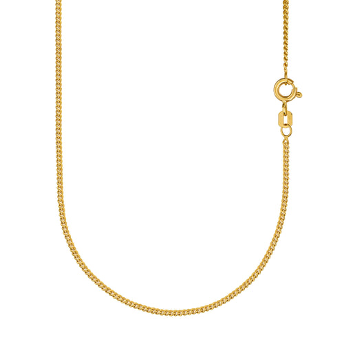 CROSS MATTED NECKLACE 585 GOLD