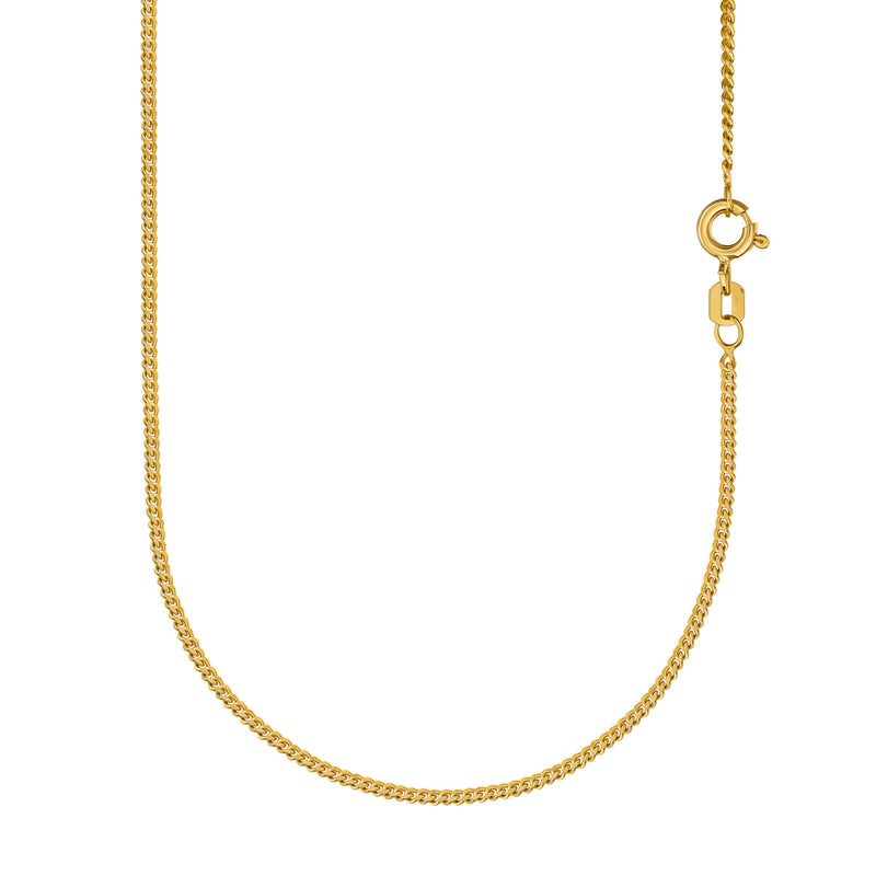 CROSS MATTED NECKLACE 585 GOLD