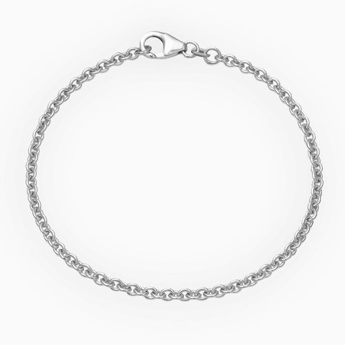 ANKER BRACELET GOLD BRACELET 2,70MM 585 WHITE GOLD