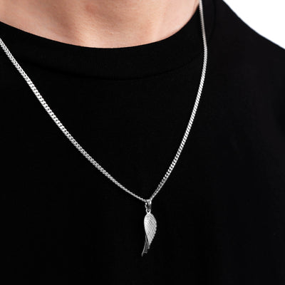 WING NECKLACE 925 SILVER RHODIUM PLATED