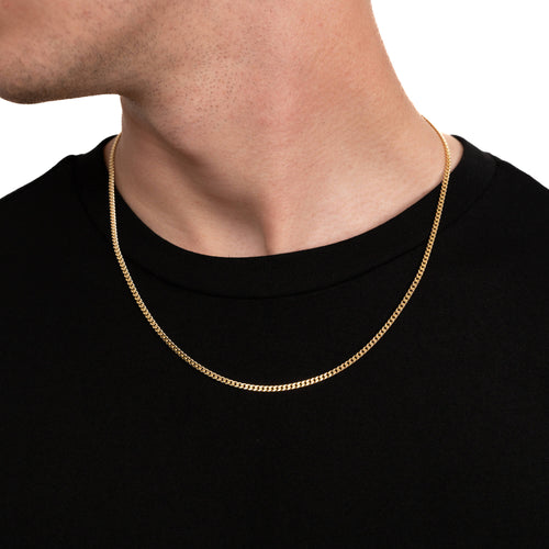 CURB CHAIN GOLD CHAIN 3,00MM 333 GOLD - IDENTIM®