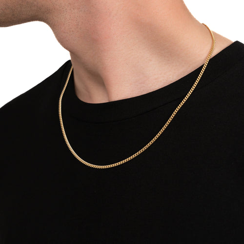CURB CHAIN GOLD CHAIN 3,00MM 333 GOLD - IDENTIM®