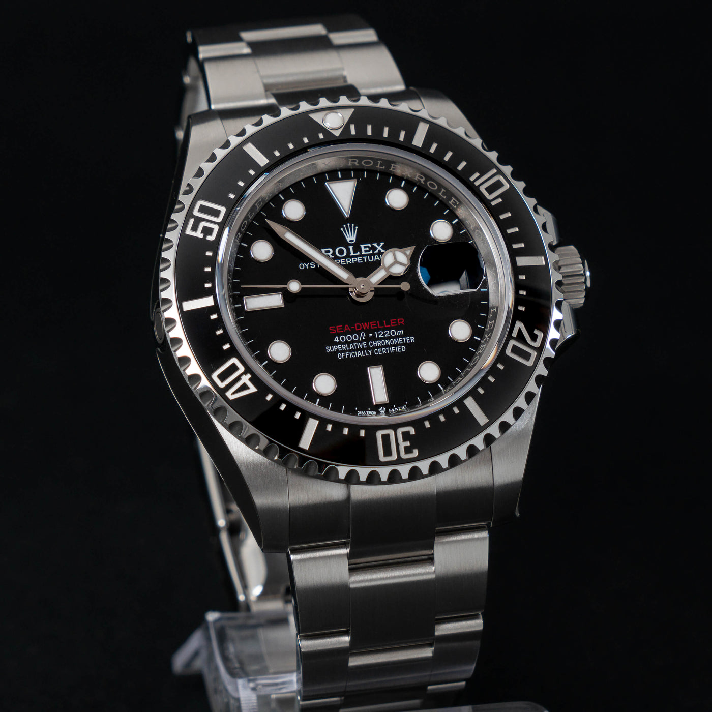 ROLEX SEA-DWELLER RED STEEL/CERAMIC - 126600 - 2023 - FULL SET - FULLY BONDED - NEW