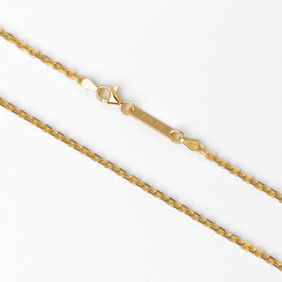 PEA CHAIN 925 SILVER 18 CARAT GOLD PLATED 2,80MM